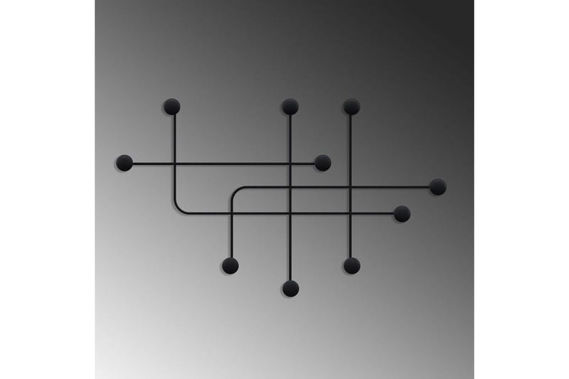 Metalkrog til Væg Australia Sort - Sort - Opbevaring - Tøjopbevaring - Knagerækker