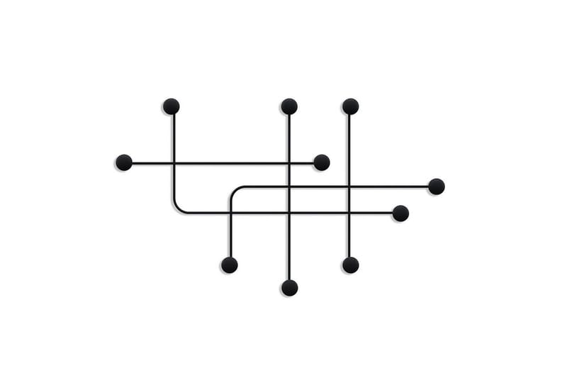 Metalkrog til Væg Australia Sort - Sort - Opbevaring - Tøjopbevaring - Knagerækker
