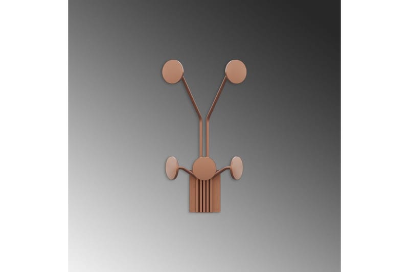 Metalkrog til Væg Clarrae Kobber - Kobber - Opbevaring - Tøjopbevaring - Knagerækker