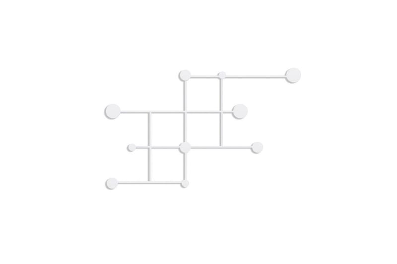 Metalkrog til Væg Colna Hvid - Hvid - Opbevaring - Tøjopbevaring - Knagerækker