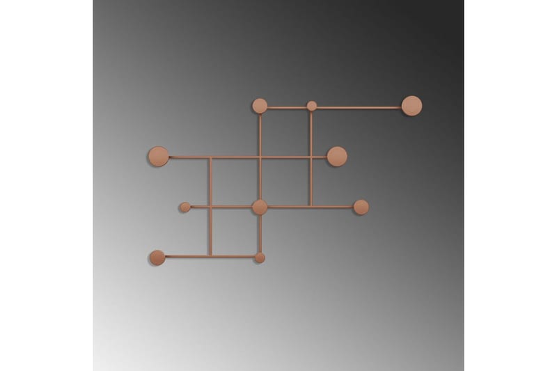 Metalkrog til Væg Colna Kobber - Kobber - Opbevaring - Tøjopbevaring - Knagerækker