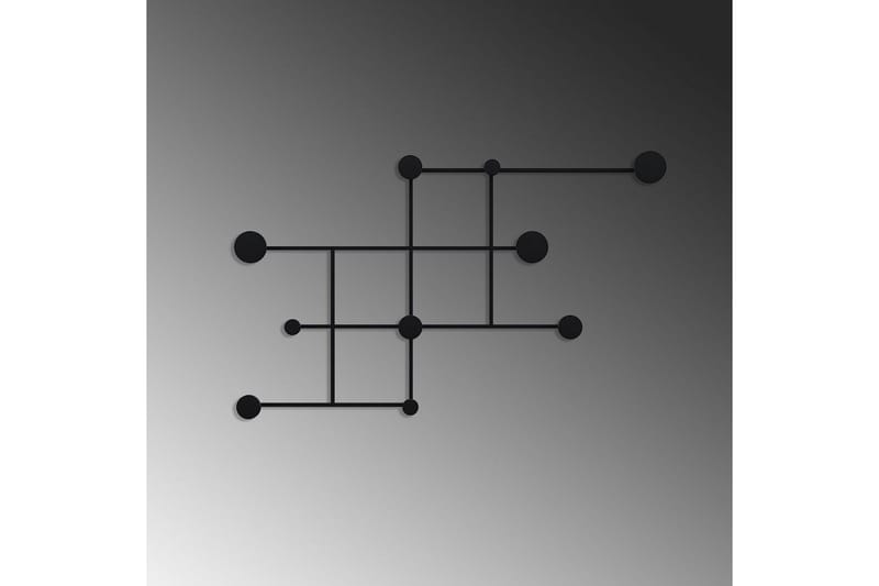 Metalkrog til Væg Colna Sort - Sort - Opbevaring - Tøjopbevaring - Knagerækker