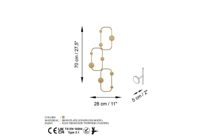 Metalkrog til Væg Dravos Rany - Rany - Opbevaring - Tøjopbevaring - Knagerækker