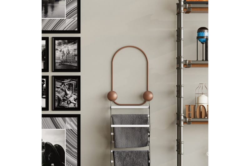 Metalkrog til Væg Frø Kobber - Kobber - Opbevaring - Tøjopbevaring - Knagerækker