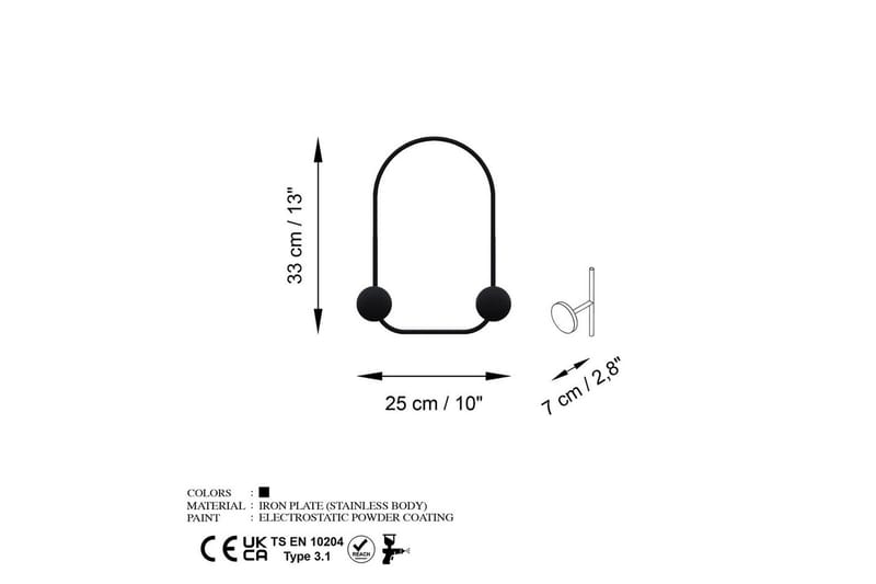 Metalkrog til Væg Frø Sort - Sort - Opbevaring - Tøjopbevaring - Knagerækker