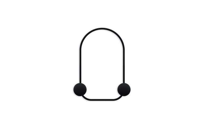 Metalkrog til Væg Frø Sort - Sort - Opbevaring - Tøjopbevaring - Knagerækker