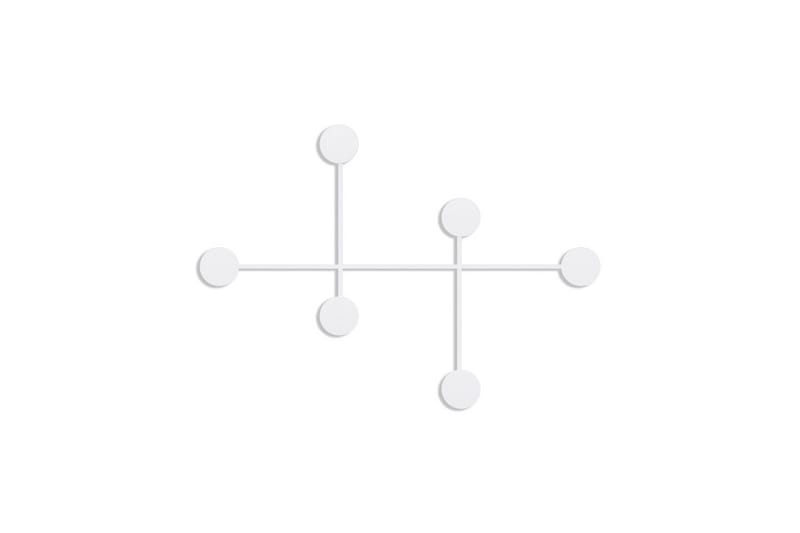 Metalkrog til Væg Inermis Hvid - Hvid - Opbevaring - Tøjopbevaring - Knagerækker