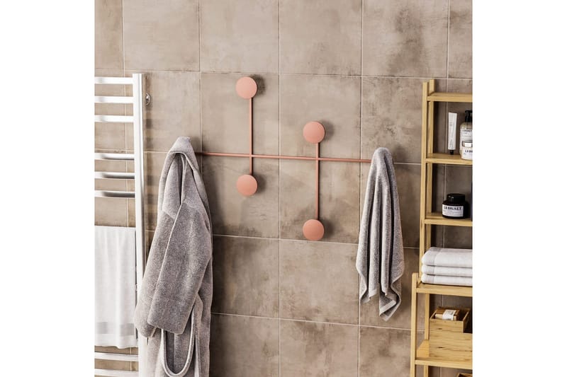 Metalkrog til Væg Inermis Kobber - Kobber - Opbevaring - Tøjopbevaring - Knagerækker