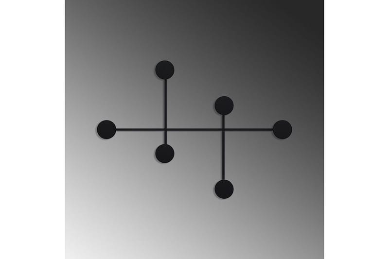 Metalkrog til Væg Inermis Sort - Sort - Opbevaring - Tøjopbevaring - Knagerækker