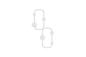 Metalkrog til Væg Mariehøne Hvid