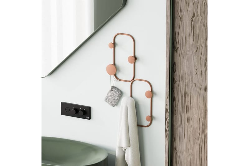 Metalkrog til Væg Mariehøne Kobber - Kobber - Opbevaring - Tøjopbevaring - Knagerækker