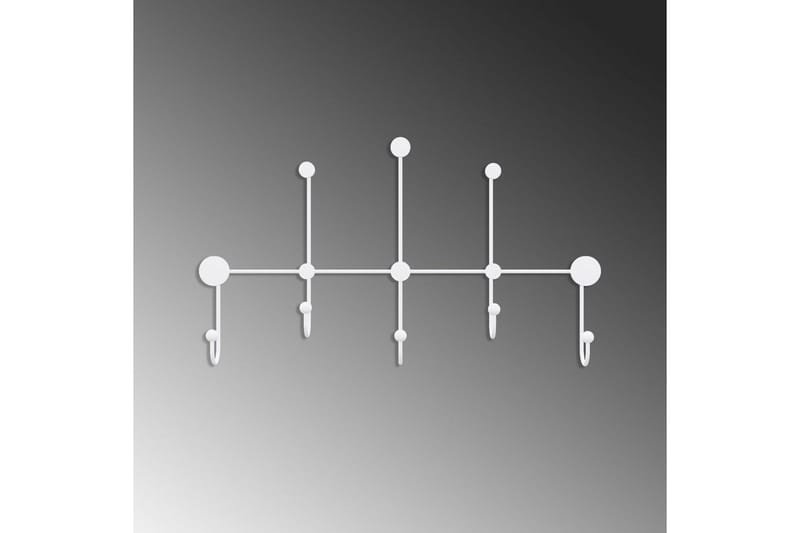 Metalkrog til Væg Ranjita Hvid - Hvid - Opbevaring - Tøjopbevaring - Knagerækker