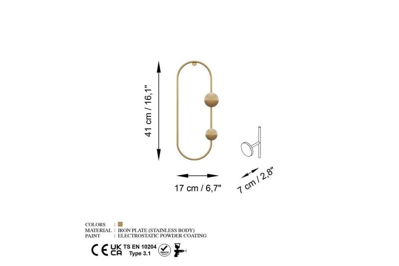 Metalkrog til Væg Sota Rany - Rany - Opbevaring - Tøjopbevaring - Knagerækker