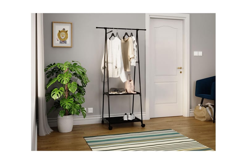 Olazen Tøjstativ 85 cm - Sort - Opbevaring - Tøjopbevaring - Knagerækker - Tøjstativ