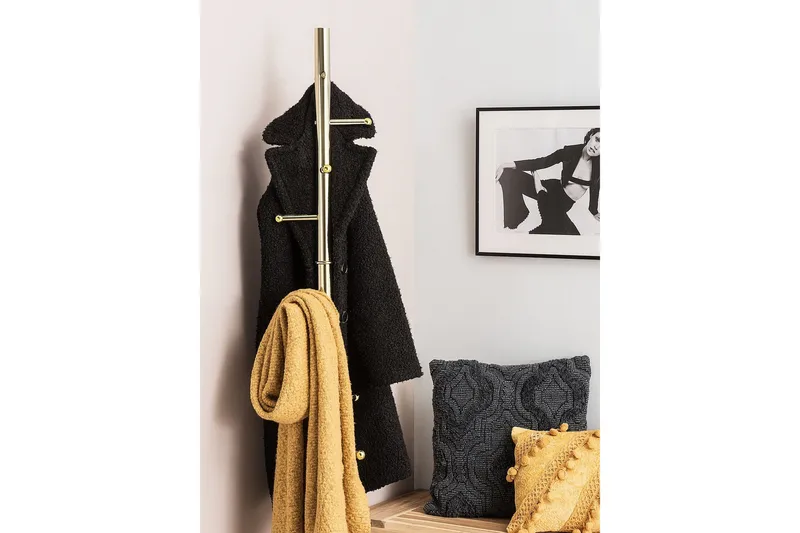 Pafundi tøjbøjle - Guld - Opbevaring - Tøjopbevaring - Knagerækker - Tøjstativ