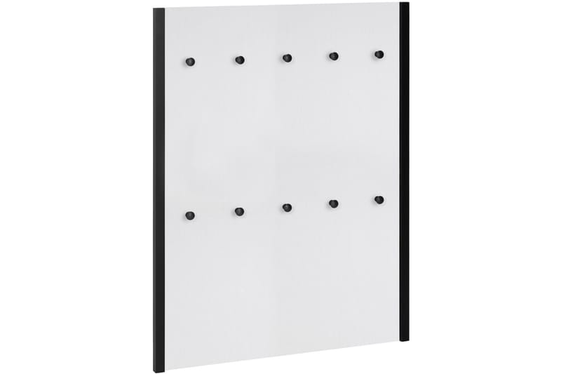 Plattpark Klædestang 75x100 cm - Hvid/Sort - Opbevaring - Tøjopbevaring - Knagerækker