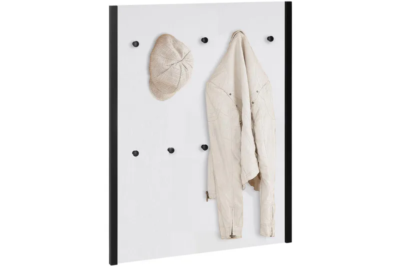 Plattpark Klædestang 75x100 cm, Hvid/Sort