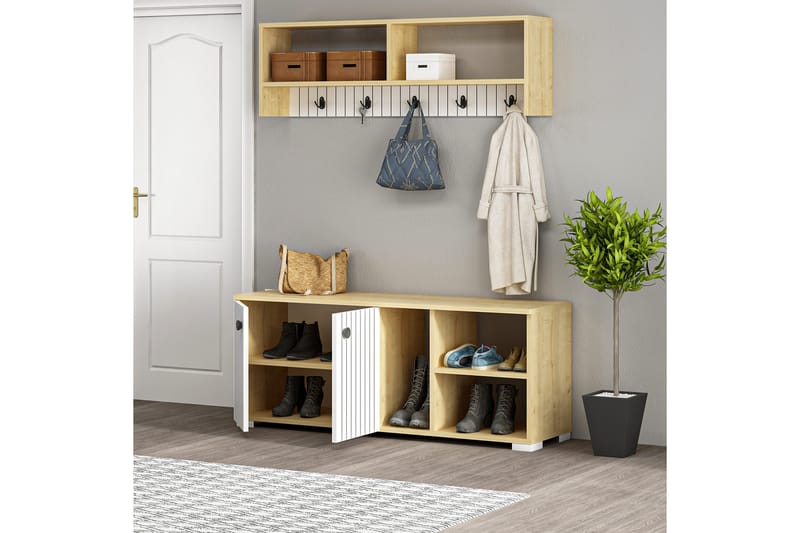 Rinorea Tøjstativ 120x51,6 cm - Hvid - Opbevaring - Tøjopbevaring - Knagerækker
