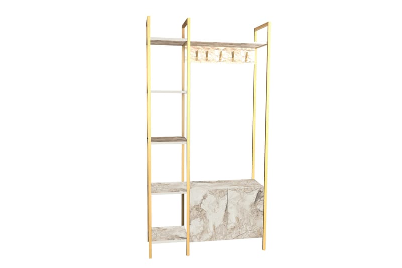 Rinorea Tøjstativ 90x175 cm - Hvid - Opbevaring - Tøjopbevaring - Knagerækker
