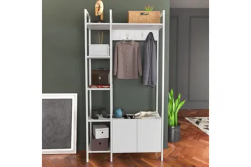 Rinorea Tøjstativ 90x175 cm - Hvid - Opbevaring - Tøjopbevaring - Knagerækker