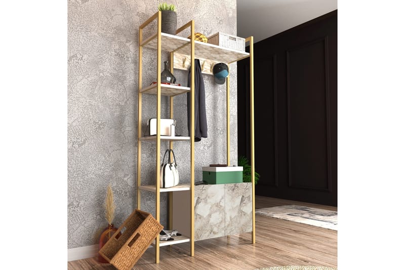 Rinorea Tøjstativ 90x175 cm - Hvid - Opbevaring - Tøjopbevaring - Knagerækker