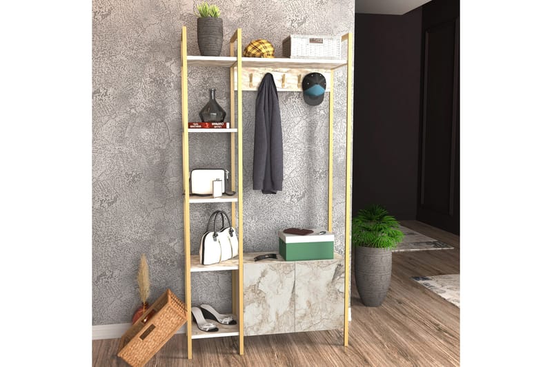 Rinorea Tøjstativ 90x175 cm, Hvid