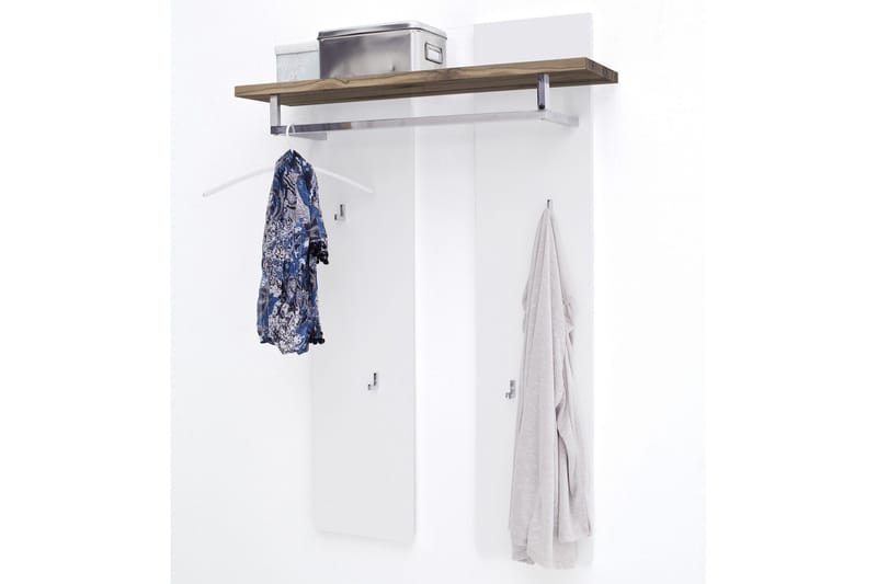 Romina Tøjstativ - Hvid/Træ/Natur - Opbevaring - Tøjopbevaring - Knagerækker