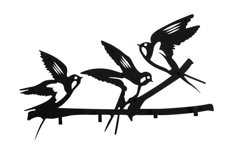 Salcuta Tøjkroge 52x32 cm, Sort