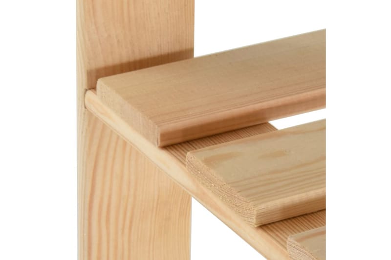 tøjstativ 100x38x170 cm massivt fyrretræ - Brun - Opbevaring - Tøjopbevaring - Knagerækker - Tøjstativ