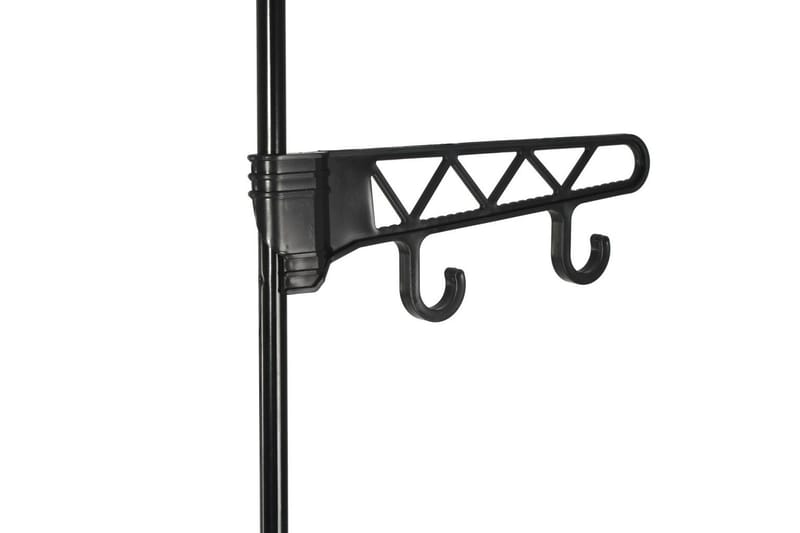 Tøjstativ Stål Og Uvævet Stof 55 X 28,5 X 175 Cm Sort - Sort - Opbevaring - Tøjopbevaring - Knagerækker - Knage