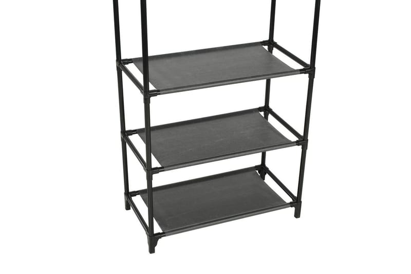 Tøjstativ Stål Og Uvævet Stof 55 X 28,5 X 175 Cm Sort - Sort - Opbevaring - Tøjopbevaring - Knagerækker - Knage