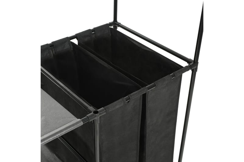 Tøjstativ Stål Og Uvævet Stof 87 X 44 X 158 Cm Sort - Sort - Opbevaring - Tøjopbevaring - Knagerækker - Knage
