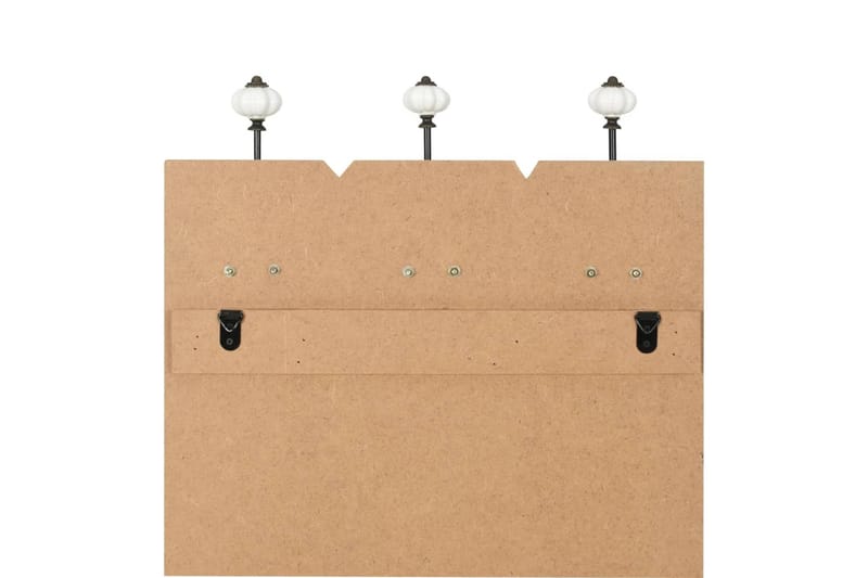 Vægmonteret Knagerække Med 6 Knager Family Rules 120 X 40 Cm - Flerfarvet - Opbevaring - Tøjopbevaring - Knagerækker - Knage