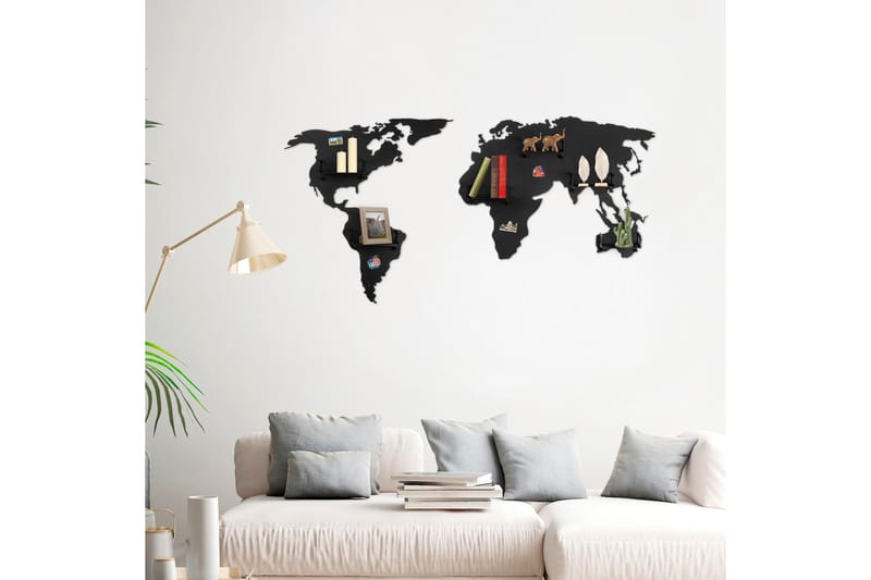 World Map Tøjkrog - Sort - Opbevaring - Tøjopbevaring - Knagerækker