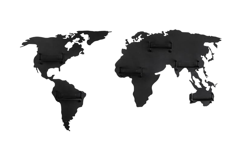 World Map Tøjkrog - Sort - Knagerækker - Knager - Knage