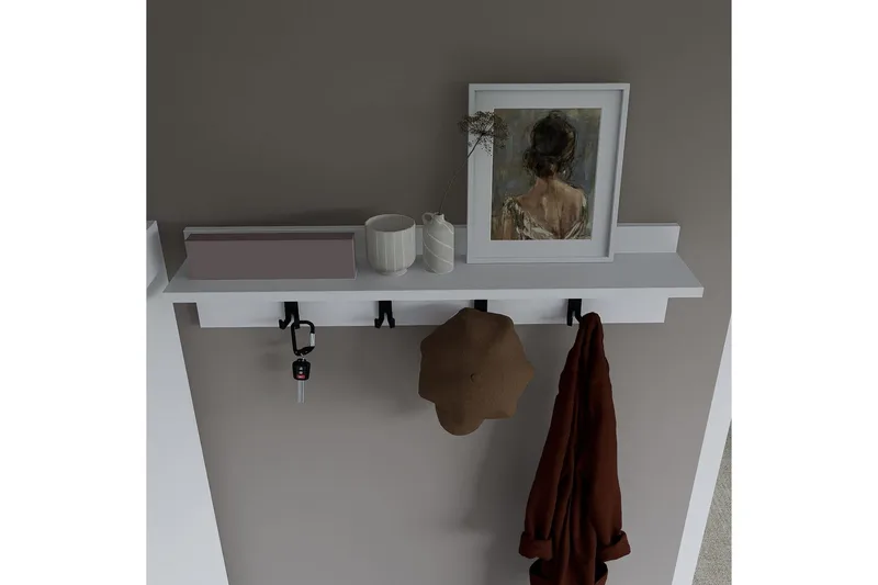 Nagouri Tøjstativ 90 cm - Hvid - Opbevaring - Tøjopbevaring - Knagerækker