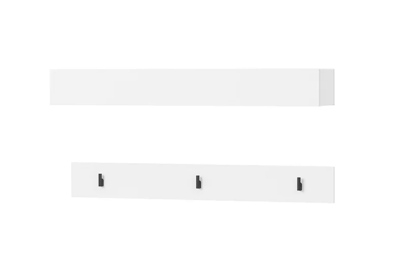 Simply Knagerække 92 cm, Hvid