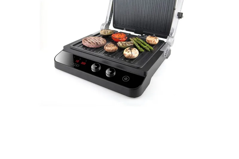 Bordgrill Black+Decker Børstet Stål Temp Control 2000W - Sport & fritid - Camping & vandring - Udekøkken & camnpingkøkken