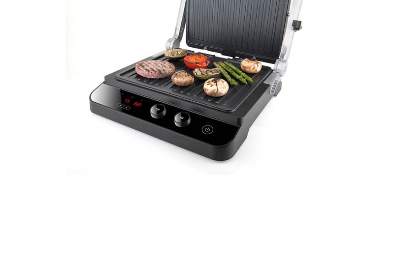 Bordgrill Black+Decker Børstet stål temperaturkontrol 2000W - Sport & fritid - Camping & vandring - Udekøkken & camnpingkøkken