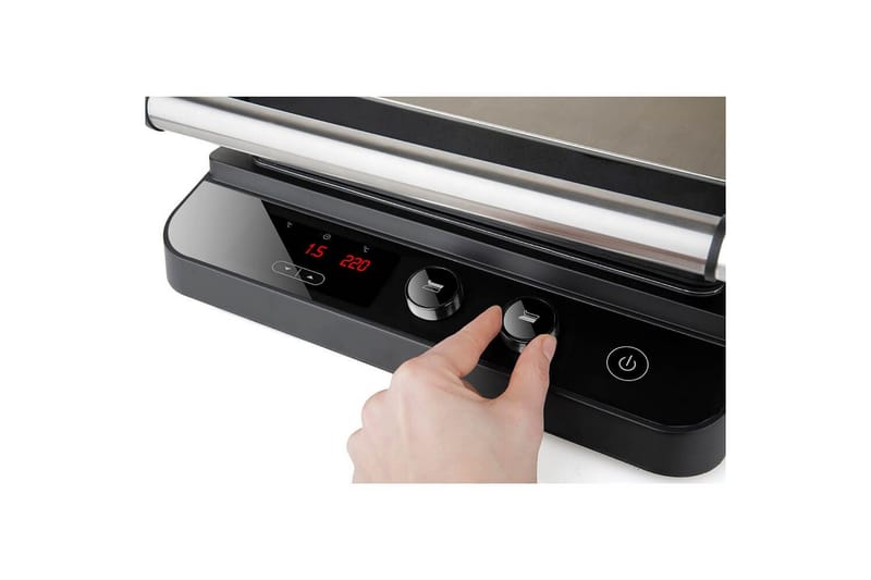 Bordgrill Black+Decker Børstet stål temperaturkontrol 2000W - Sport & fritid - Camping & vandring - Udekøkken & camnpingkøkken