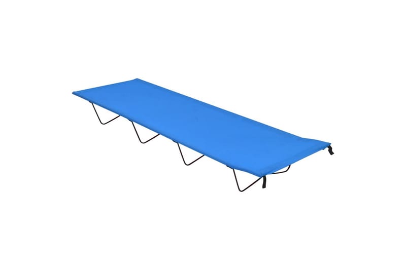 campingseng 180x60x19 cm oxfordstof og stål blå - Blå - Sport & fritid - Camping & vandring - Campingmøbler