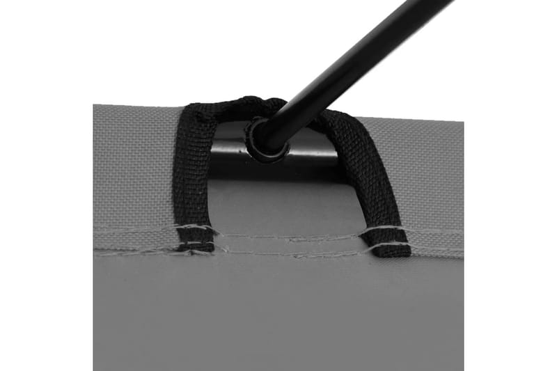 campingseng 180x60x19 cm oxfordstof og stål grå - Grå - Sport & fritid - Camping & vandring - Campingmøbler
