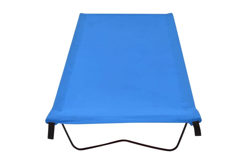 campingsenge 2 stk.180x60x19 cm oxfordstof og stål blå - Blå - Sport & fritid - Camping & vandring - Campingmøbler