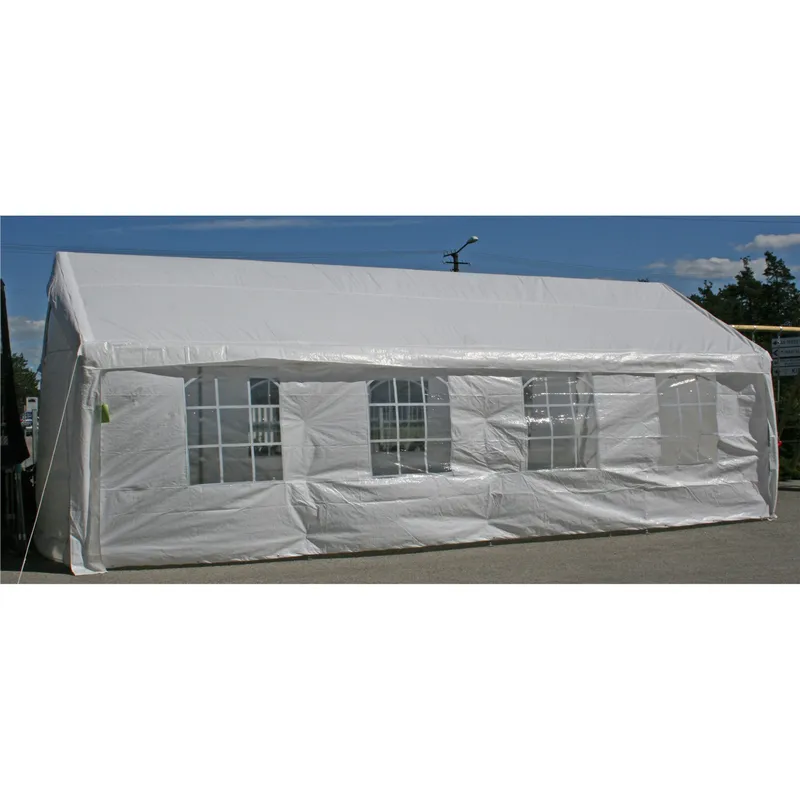 Festtelt HOME4YOU 4x8M, Hvid, Hvid