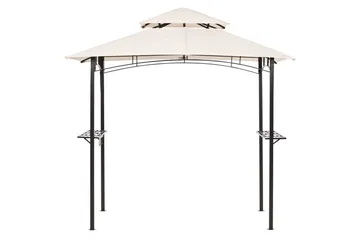 Lusthus Beliani Naro Beige/svart Beige||Black - Havemøbler - Solafskærmning - Havepavilloner - Pavillon med tag