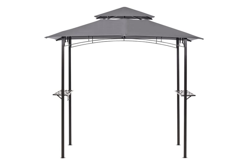 Lusthus Beliani Naro Beige/svart Grey||Black - Havemøbler - Solafskærmning - Havepavilloner - Pavillon med tag