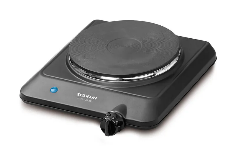 Elektrisk Kogeplade Taurus 1 kogeplade 1500W, Sort