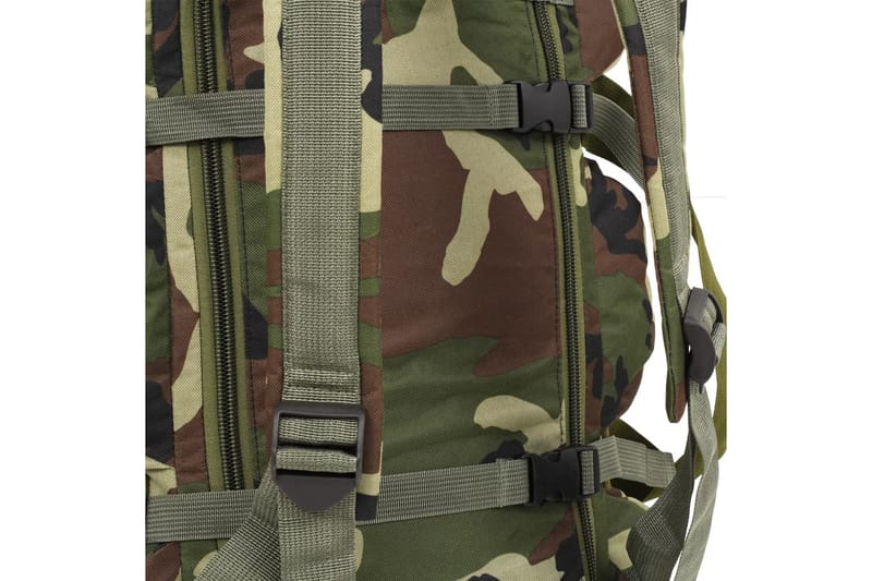 3-I-1 Duffeltaske I Militærstil 120 L Camouflage - Grøn - Sport & fritid - Camping & vandring - Pakke vandre
