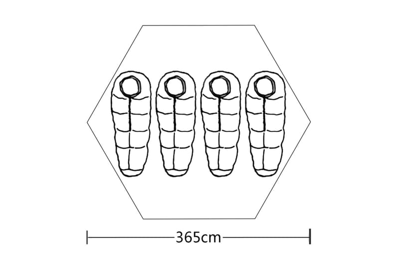 4-personers telt grå - Grå - Familietelt - Telt