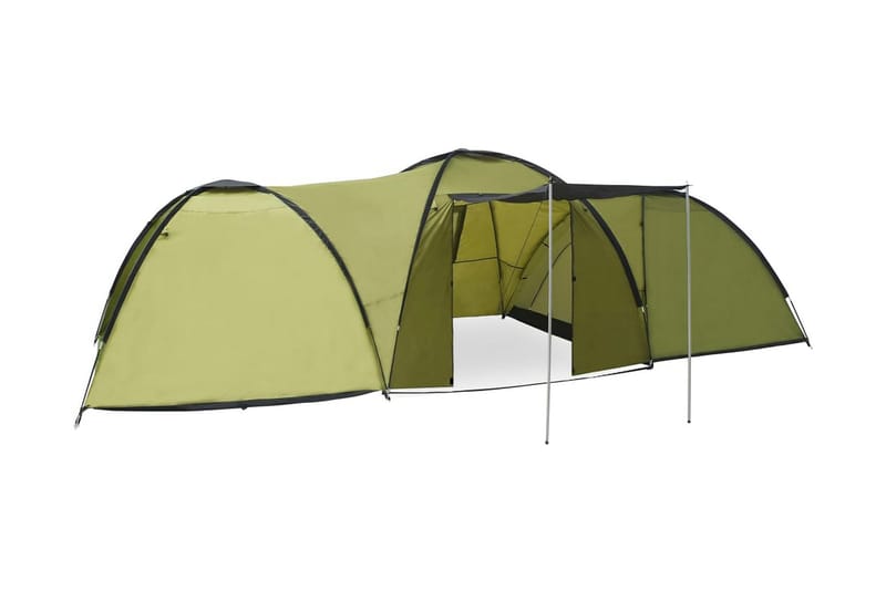 Campingtelt 8-Personers 650x240x190 cm Iglofacon Grøn - Grøn - Familietelt - Telt